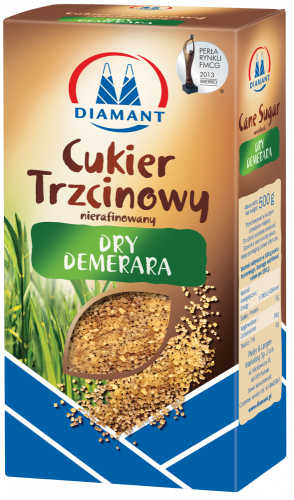 Cukier trzcinowy Diamant gruboziarnisty, sypki, 0.5kg