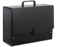 Teczka z rączką Jumbo, B-4, grzbiet 10cm, czarna