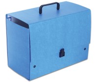 Teczka z rączką Maxi Jumbo Plus, B-4, grzbiet 18cm, niebieska