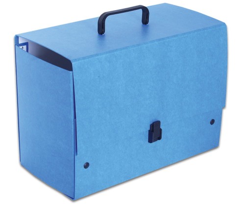 Teczka z rączką Maxi Jumbo Plus, B-4, grzbiet 18cm, niebieska