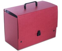 Teczka z rączką Maxi Jumbo Plus, B-4, grzbiet 18cm, bordowa