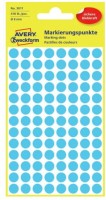 Kółka do zaznaczania Avery Zweckform, 8mm,  niebieskie 