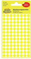 Kółka do zaznaczania Avery Zweckform, 8mm, żółte