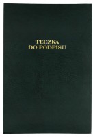 Teczka do podpisu Barbara, 8 kart, zielona 