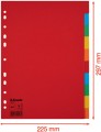 Przekładki kartonowe Esselte A-4, 10 przekładek