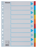 Przekładki kartonowe Esselte A-4, 10 przekładek