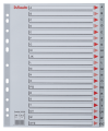 Przekładki plastikowe Esselte Maxi A-4, A-Z przekładek