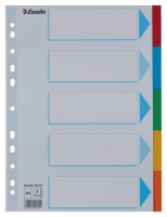 Przekładki kartonowe Esselte A-4, 5 przekładek