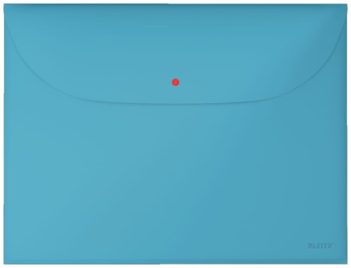 Teczka kopertowa na zatrzask Leitz Cosy A-4 z kieszonką, niebieska