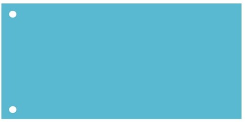 Przekładki kartonowe Tres, niebieskie 1/3 A-4, 100 przekładek