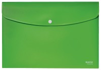 Teczka kopertowa na zatrzask Leitz Recycle A-4, zielona
