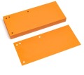 Przekładki kartonowe Tres, pomarańczowe  1/3 A-4, 100 przekładek