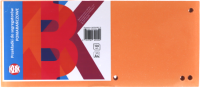 Przekładki kartonowe KBK, pomarańczowe, 1/3 A-4, 100 przekładek
