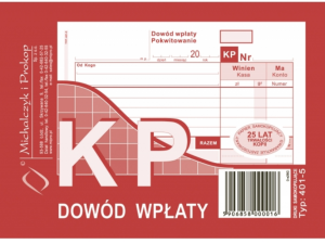 Dowód wpłaty KP samokopiujący /401-5