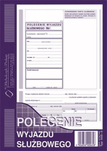 Delegacja polecenie wyjazdu służbowego / 505-3