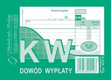 Dowód KW samokopiujący /402-5