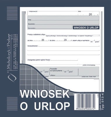 Wniosek o urlop /513-4