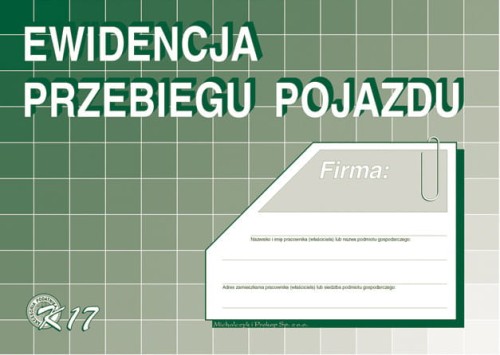 Ewidencja przebiegu pojazdów  /K17