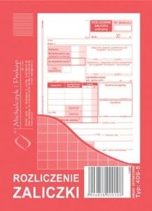 Rozliczenie zaliczki /409-5