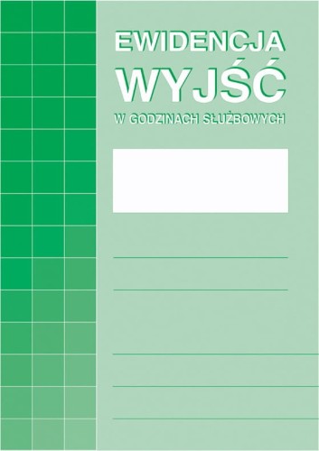 Ewidencja wyjść w godzinach służbowych /574-1