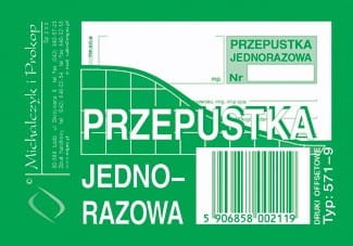 Przepustka jednorazowa /571-9