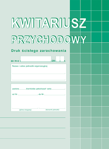 Kwitariusz przychodowy /400-3