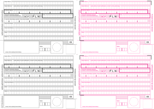 Polecenie przelewu 4-odc. /F-112-2
