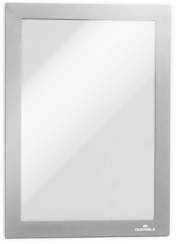 Ramka informacyjna DURAFRAME® magnetyczna, samoprzylepna, A-5, srebrna