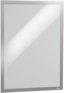 Ramka informacyjna DURAFRAME® magnetyczna, samoprzylepna, A-3, srebrna