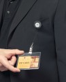 Zawieszka do identyfikatora Durable, na zatrzask, czarna