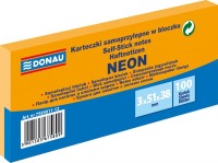  Notes samoprzylepny Donau 38x51mm, neon pomarańczowy