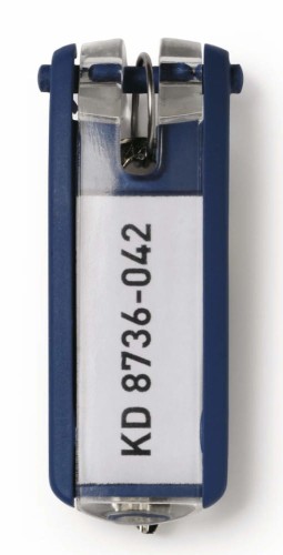 Brelok do kluczy Durable KeyClip, 6 sztuk, granatowy