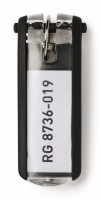 Brelok do kluczy Durable KeyClip, 6 sztuk, czarny