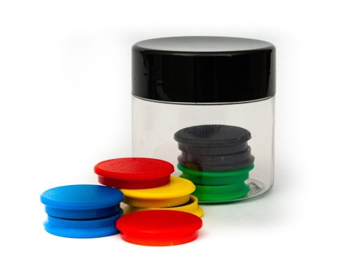 Magnesy do tablic Tres, 30mm, 10 sztuk, miks kolorów