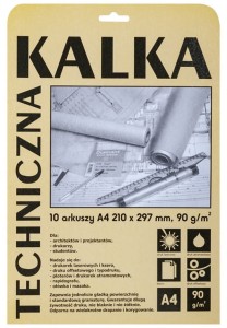 Kalka techniczna Diamant, A-4/10 arkuszy, 90/95g