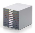 Szafka na dokumenty Durable Varicolor, 10 szuflad, antracyt