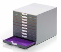 Szafka na dokumenty Durable Varicolor, 10 szuflad, antracyt