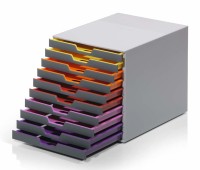Szafka na dokumenty Durable Varicolor, 10 szuflad, antracyt