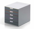 Szafka na dokumenty Durable Varicolor, 5 szuflad, antracyt
