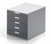 Szafka na dokumenty Durable Varicolor, 5 szuflad, antracyt