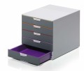 Szafka na dokumenty Durable Varicolor, 5 szuflad, antracyt