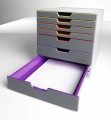 Szafka na dokumenty Durable Varicolor, 7 szuflad, antracyt