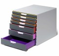 Szafka na dokumenty Durable Varicolor, 7 szuflad, antracyt