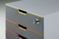 Szafka na dokumenty Durable Varicolor Safe, 4 szuflady, antracyt