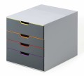 Szafka na dokumenty Durable Varicolor, 4 szuflady, antracyt