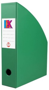 Pojemnik na dokumenty KBK, A-4, 70mm, zielony
