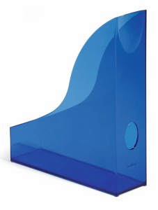 Pojemnik na dokumenty Durable Basic, A-4, 70mm, transparentny niebieski