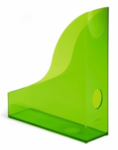 Pojemnik na dokumenty Durable Basic, A-4, 70mm, transparentny zielony