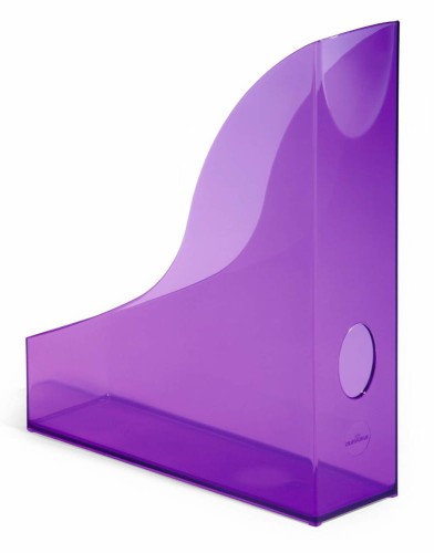 Pojemnik na dokumenty Durable Basic, A-4, 70mm, transparentny fioletowy