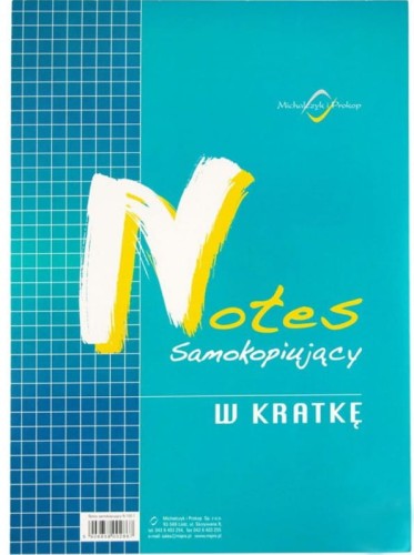 Notatnik samokopiujący A-6 kratka